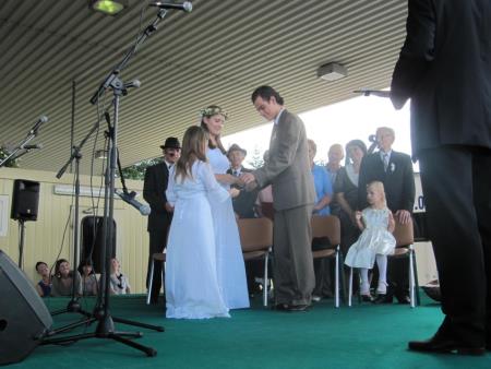 Prireditev ob vstopu Hrvaške v EU na mejnem prehodu Gibina 44